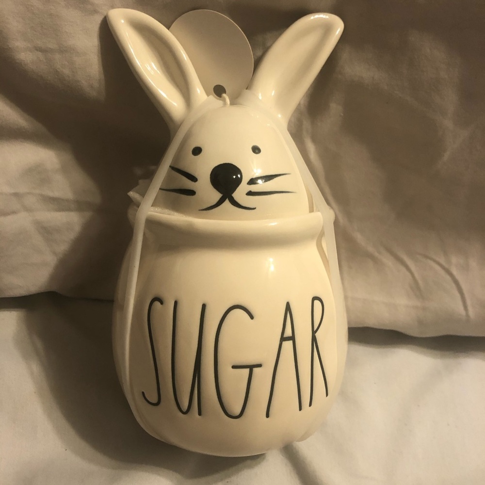 Rae Dunn sugar with bunny ears